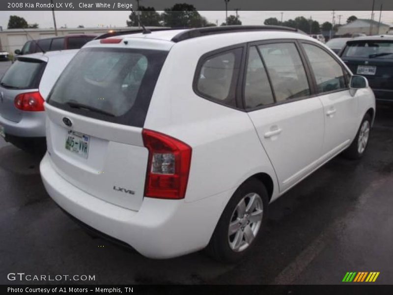 Clear White / Beige 2008 Kia Rondo LX V6