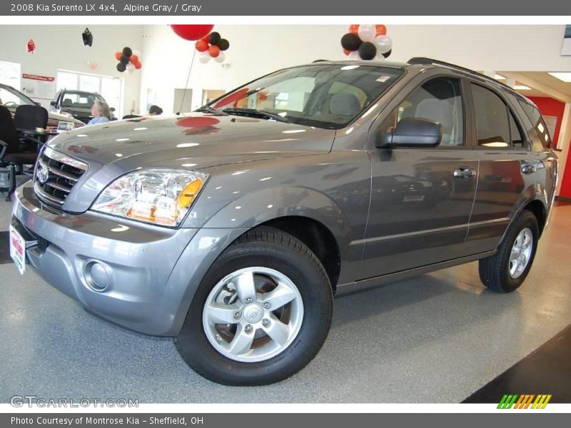 Alpine Gray / Gray 2008 Kia Sorento LX 4x4