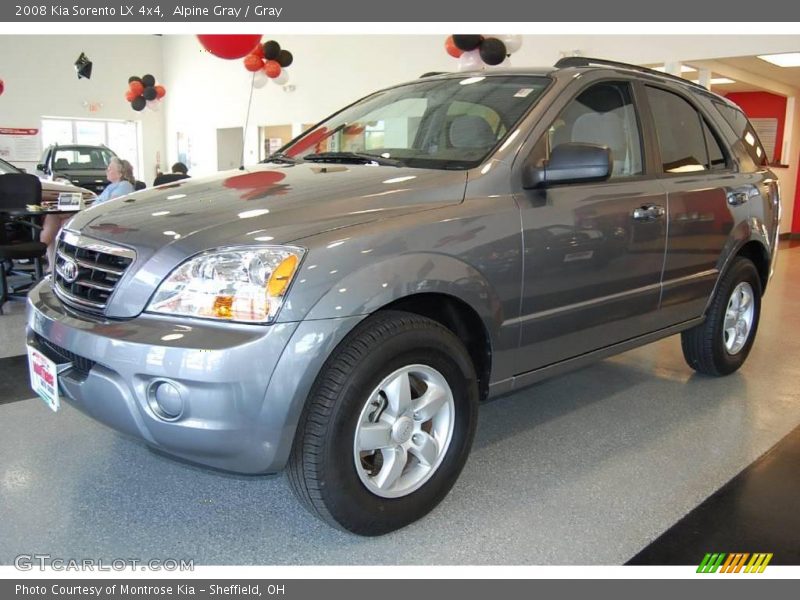 Alpine Gray / Gray 2008 Kia Sorento LX 4x4