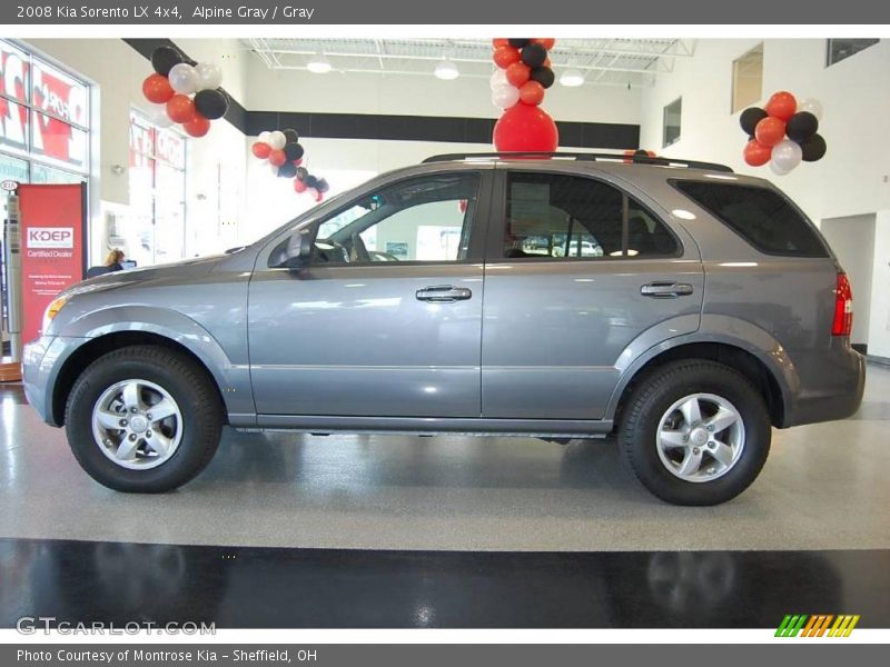 Alpine Gray / Gray 2008 Kia Sorento LX 4x4