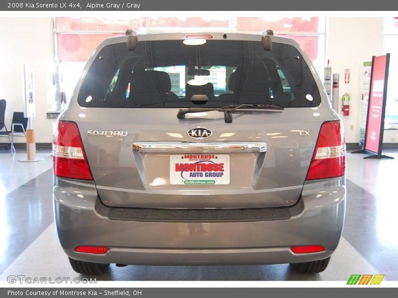 Alpine Gray / Gray 2008 Kia Sorento LX 4x4