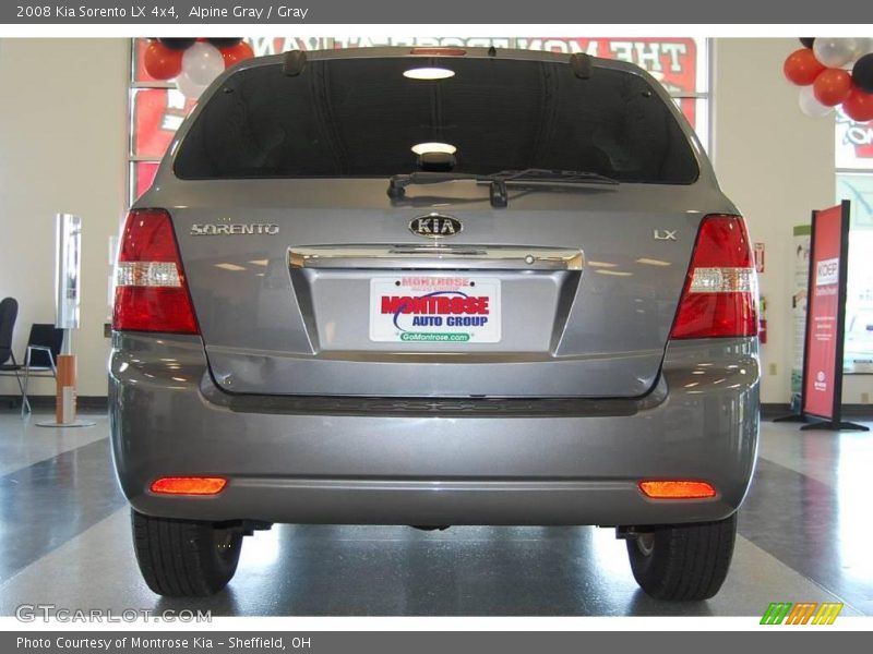 Alpine Gray / Gray 2008 Kia Sorento LX 4x4