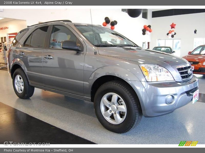 Alpine Gray / Gray 2008 Kia Sorento LX 4x4