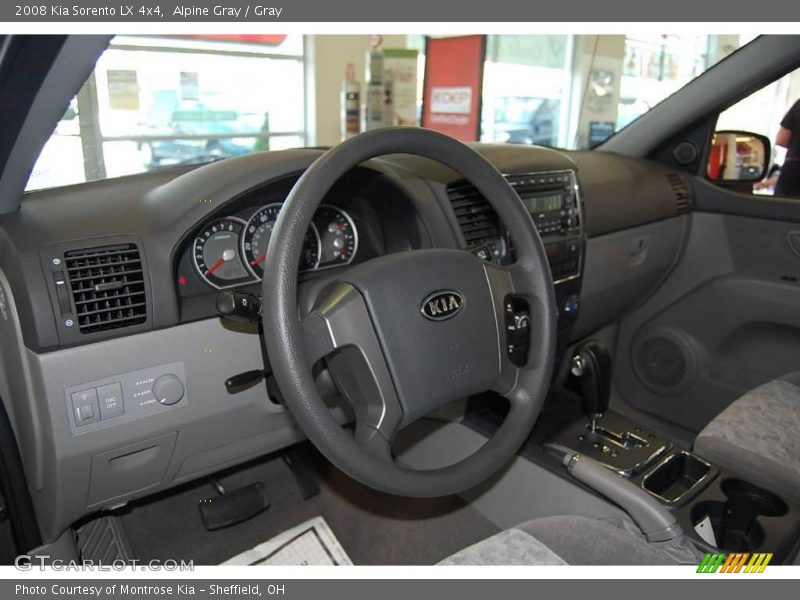 Alpine Gray / Gray 2008 Kia Sorento LX 4x4