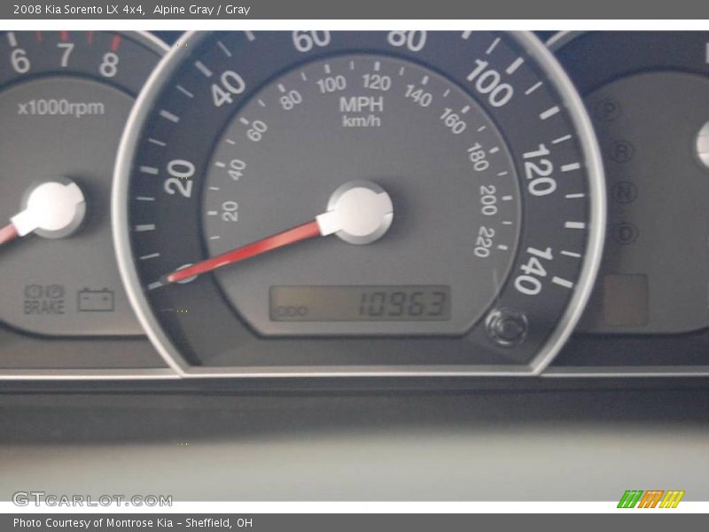 Alpine Gray / Gray 2008 Kia Sorento LX 4x4