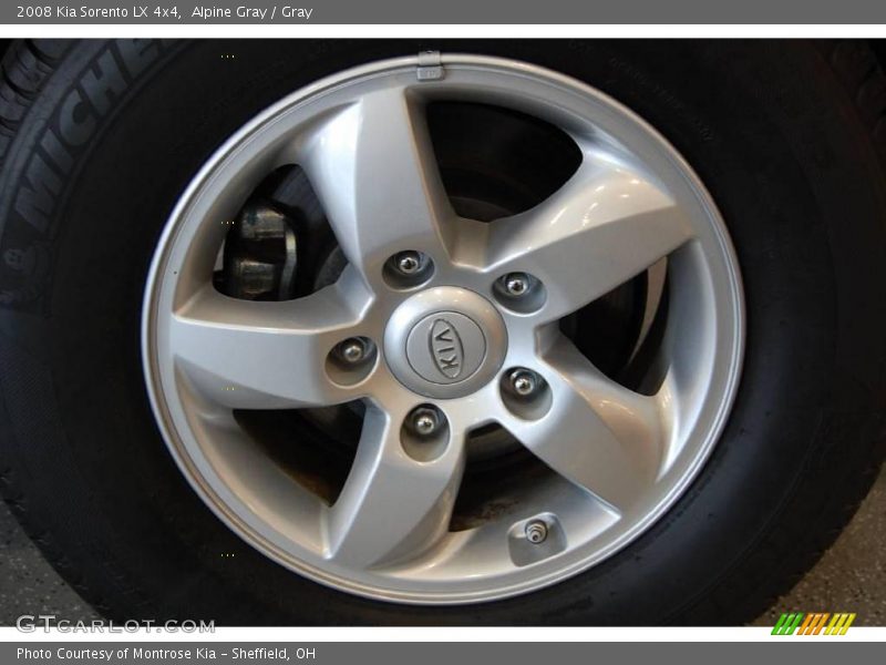 Alpine Gray / Gray 2008 Kia Sorento LX 4x4