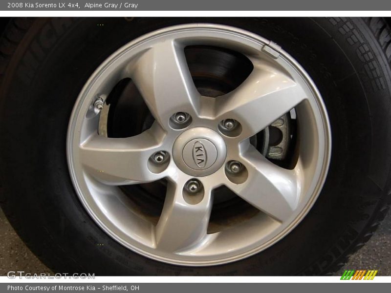 Alpine Gray / Gray 2008 Kia Sorento LX 4x4