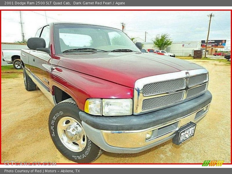 Dark Garnet Red Pearl / Agate 2001 Dodge Ram 2500 SLT Quad Cab