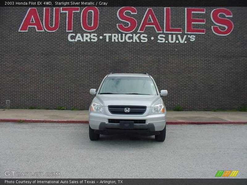 Starlight Silver Metallic / Gray 2003 Honda Pilot EX 4WD