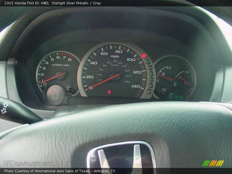 Starlight Silver Metallic / Gray 2003 Honda Pilot EX 4WD