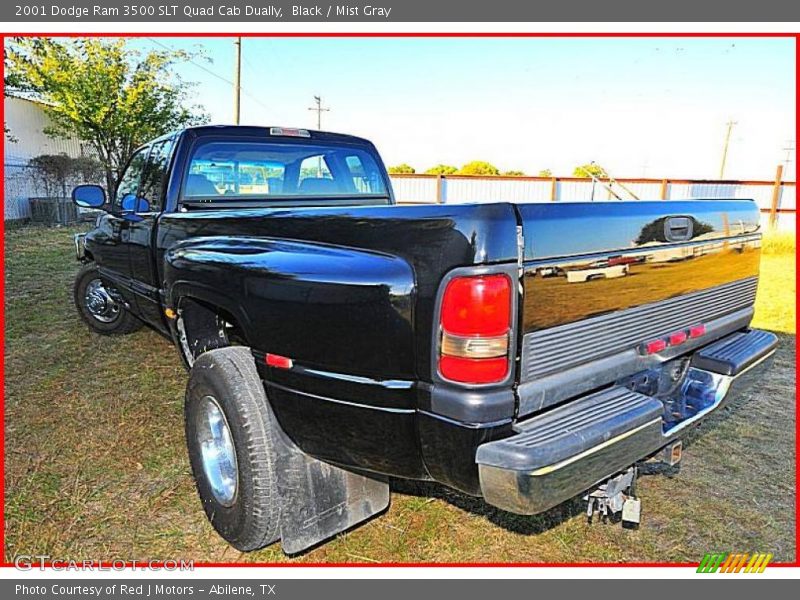 Black / Mist Gray 2001 Dodge Ram 3500 SLT Quad Cab Dually
