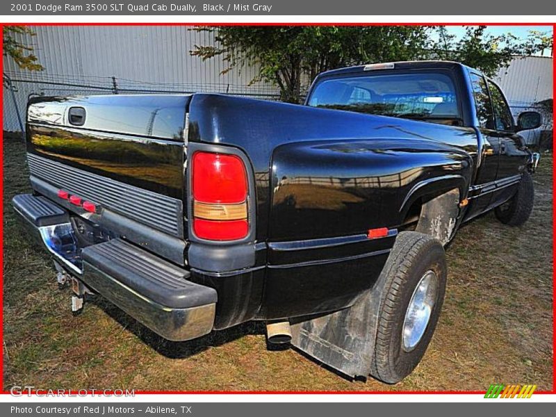 Black / Mist Gray 2001 Dodge Ram 3500 SLT Quad Cab Dually
