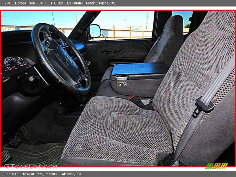 Black / Mist Gray 2001 Dodge Ram 3500 SLT Quad Cab Dually