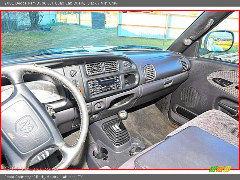 Black / Mist Gray 2001 Dodge Ram 3500 SLT Quad Cab Dually