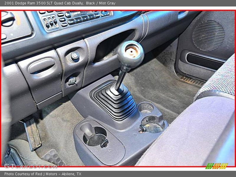 Black / Mist Gray 2001 Dodge Ram 3500 SLT Quad Cab Dually