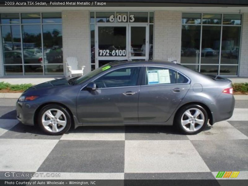 Polished Metal Metallic / Taupe 2009 Acura TSX Sedan