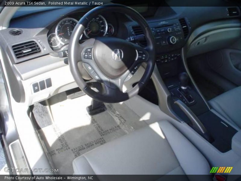 Polished Metal Metallic / Taupe 2009 Acura TSX Sedan