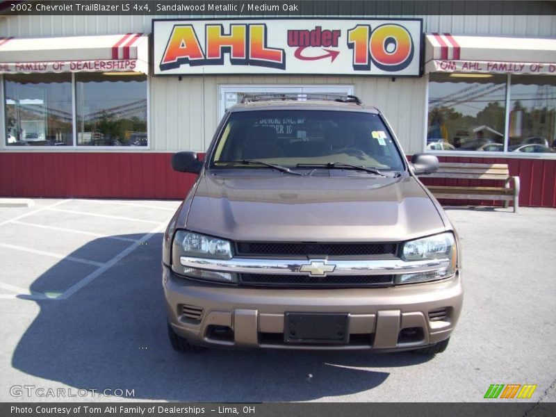 Sandalwood Metallic / Medium Oak 2002 Chevrolet TrailBlazer LS 4x4