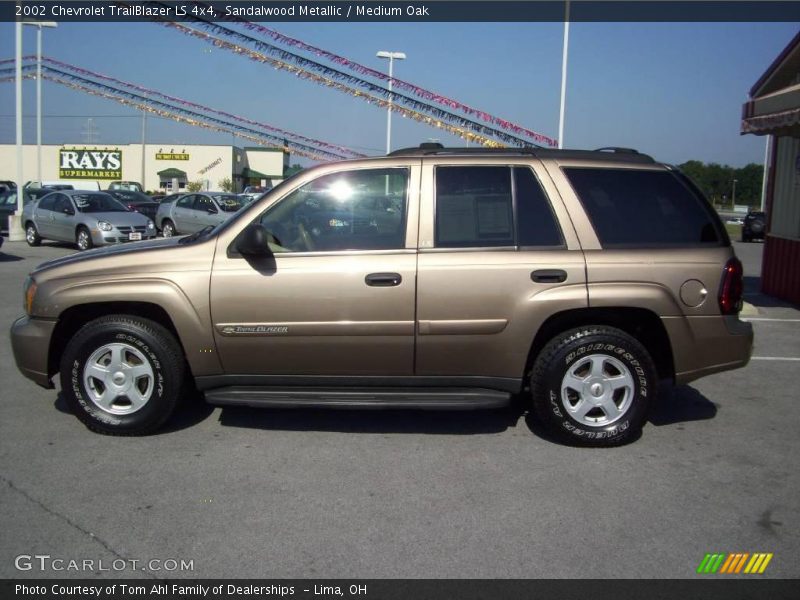 Sandalwood Metallic / Medium Oak 2002 Chevrolet TrailBlazer LS 4x4
