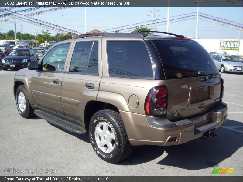 Sandalwood Metallic / Medium Oak 2002 Chevrolet TrailBlazer LS 4x4
