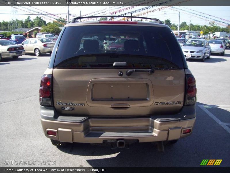 Sandalwood Metallic / Medium Oak 2002 Chevrolet TrailBlazer LS 4x4