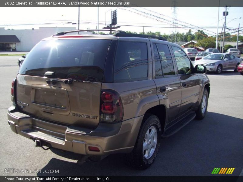 Sandalwood Metallic / Medium Oak 2002 Chevrolet TrailBlazer LS 4x4