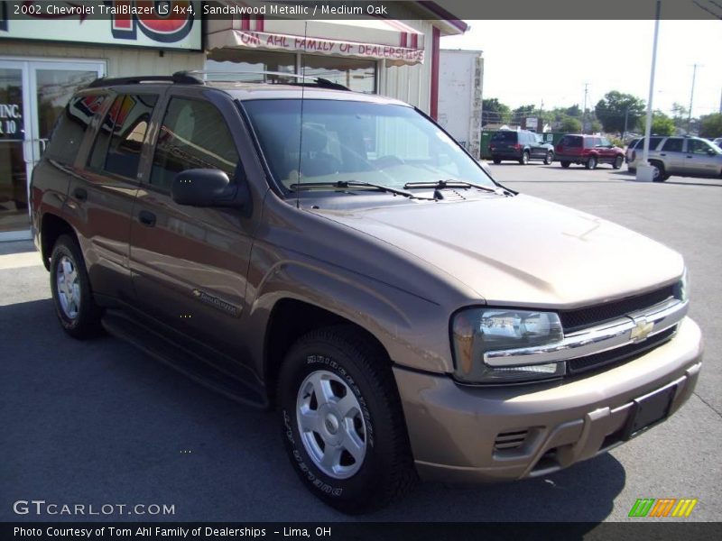 Sandalwood Metallic / Medium Oak 2002 Chevrolet TrailBlazer LS 4x4