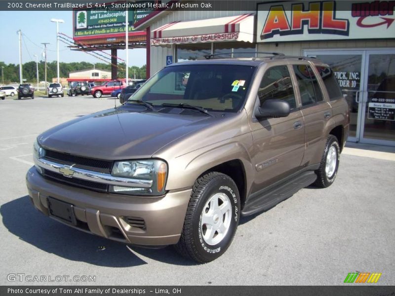 Sandalwood Metallic / Medium Oak 2002 Chevrolet TrailBlazer LS 4x4