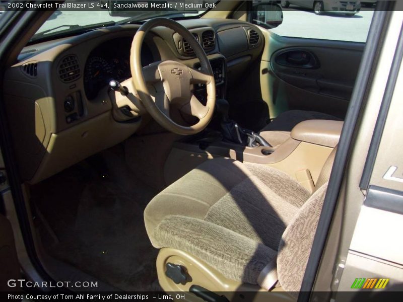 Sandalwood Metallic / Medium Oak 2002 Chevrolet TrailBlazer LS 4x4