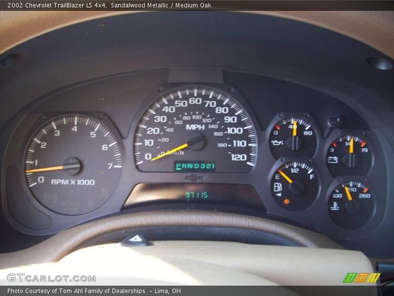 Sandalwood Metallic / Medium Oak 2002 Chevrolet TrailBlazer LS 4x4