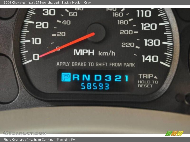 Black / Medium Gray 2004 Chevrolet Impala SS Supercharged
