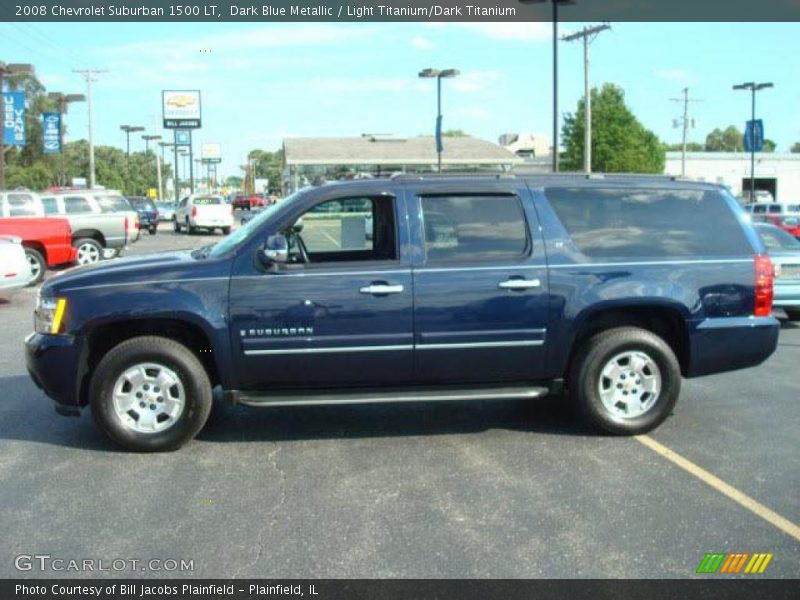 Dark Blue Metallic / Light Titanium/Dark Titanium 2008 Chevrolet Suburban 1500 LT