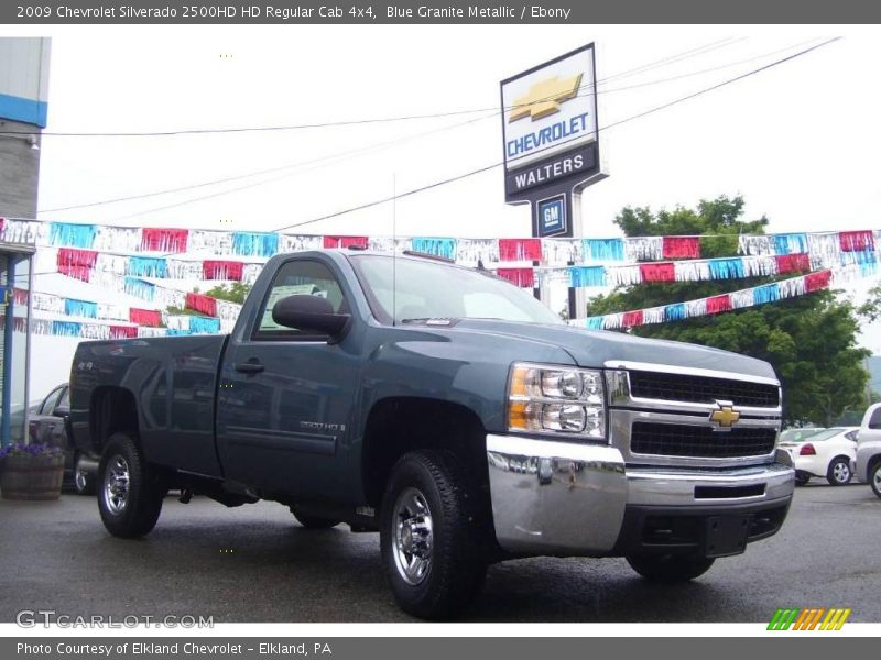 Blue Granite Metallic / Ebony 2009 Chevrolet Silverado 2500HD HD Regular Cab 4x4