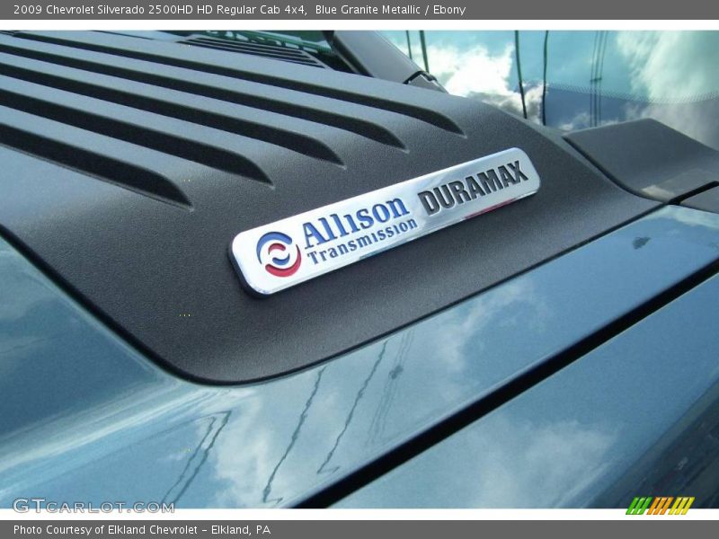 Blue Granite Metallic / Ebony 2009 Chevrolet Silverado 2500HD HD Regular Cab 4x4