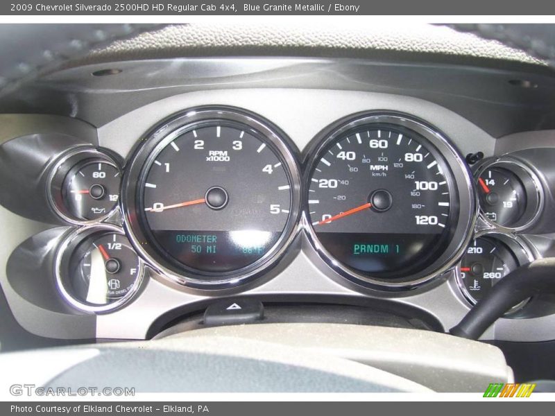 Blue Granite Metallic / Ebony 2009 Chevrolet Silverado 2500HD HD Regular Cab 4x4