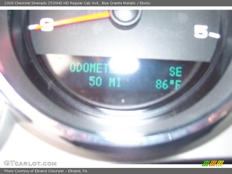 Blue Granite Metallic / Ebony 2009 Chevrolet Silverado 2500HD HD Regular Cab 4x4