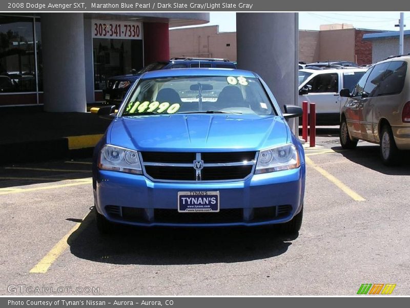 Marathon Blue Pearl / Dark Slate Gray/Light Slate Gray 2008 Dodge Avenger SXT