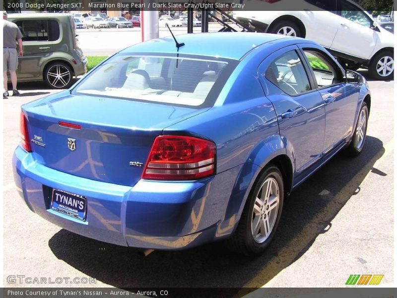 Marathon Blue Pearl / Dark Slate Gray/Light Slate Gray 2008 Dodge Avenger SXT