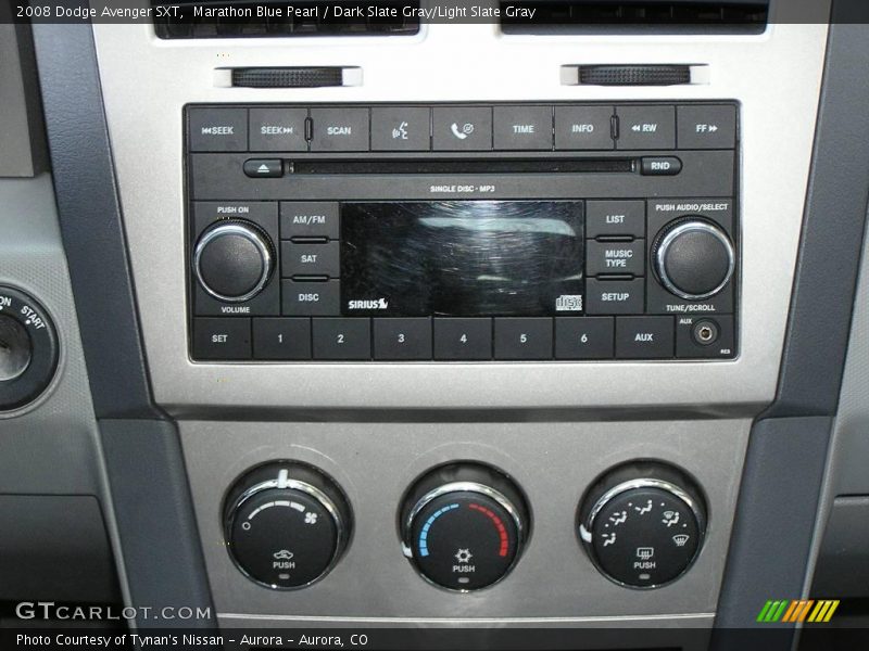 Marathon Blue Pearl / Dark Slate Gray/Light Slate Gray 2008 Dodge Avenger SXT