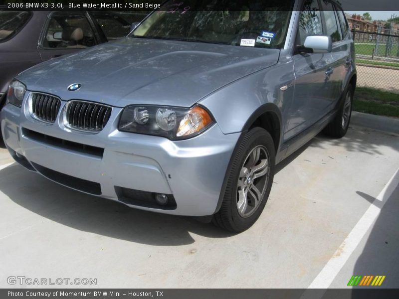 Blue Water Metallic / Sand Beige 2006 BMW X3 3.0i