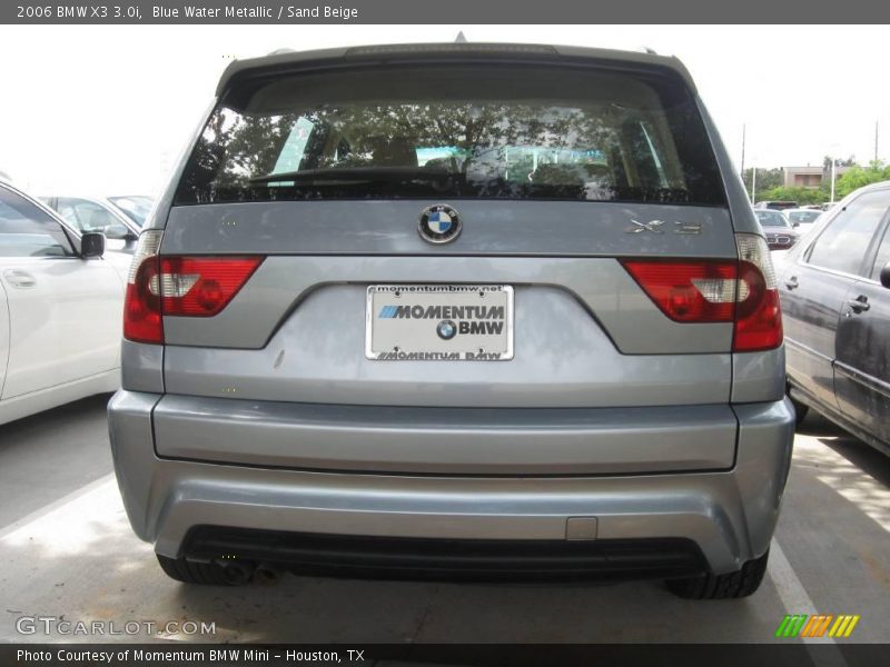 Blue Water Metallic / Sand Beige 2006 BMW X3 3.0i