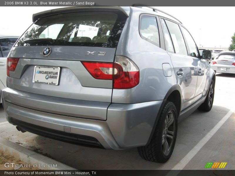 Blue Water Metallic / Sand Beige 2006 BMW X3 3.0i