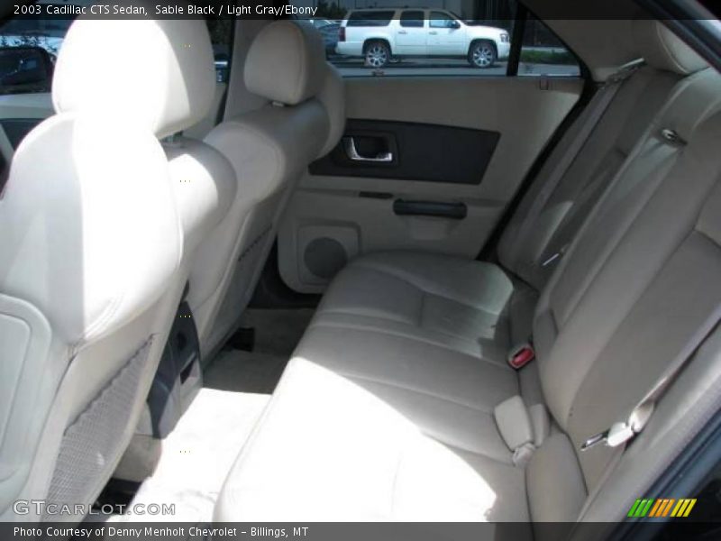 Sable Black / Light Gray/Ebony 2003 Cadillac CTS Sedan