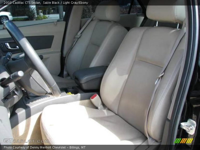 Sable Black / Light Gray/Ebony 2003 Cadillac CTS Sedan
