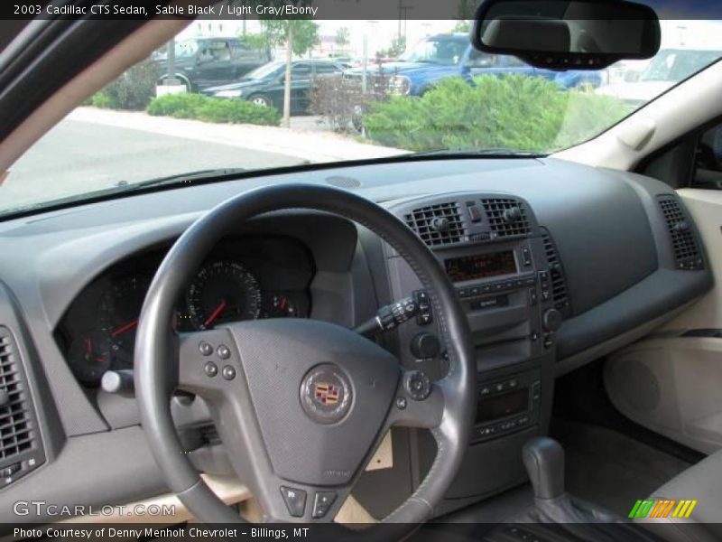 Sable Black / Light Gray/Ebony 2003 Cadillac CTS Sedan