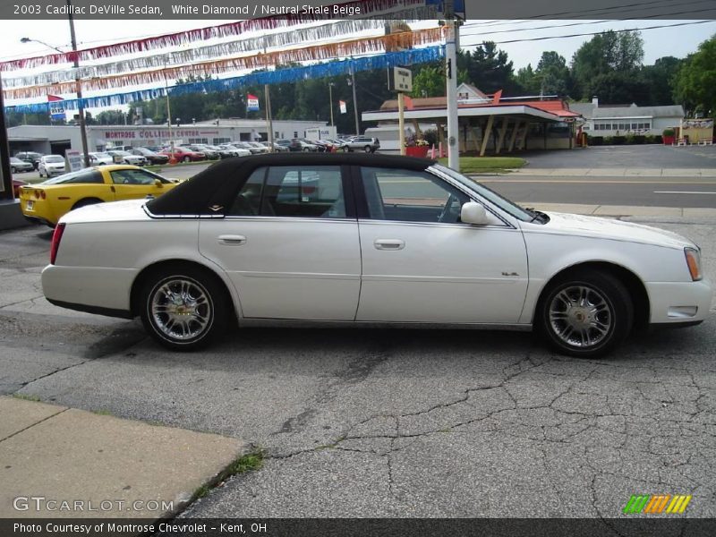 White Diamond / Neutral Shale Beige 2003 Cadillac DeVille Sedan