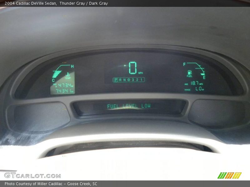 Thunder Gray / Dark Gray 2004 Cadillac DeVille Sedan