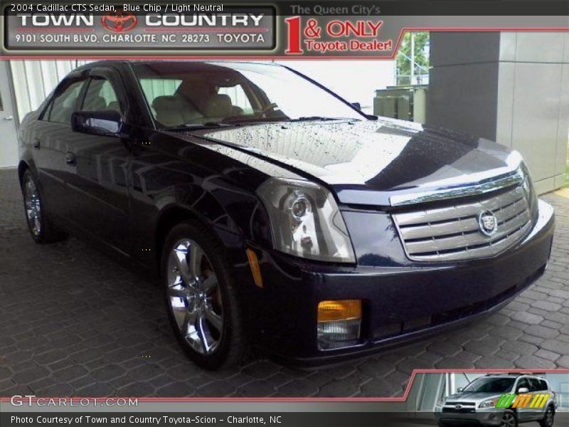 Blue Chip / Light Neutral 2004 Cadillac CTS Sedan