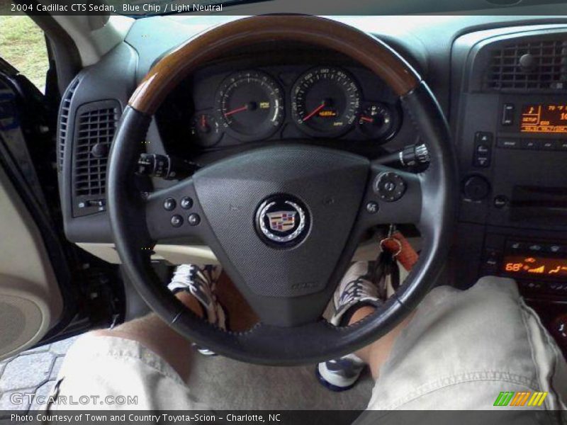 Blue Chip / Light Neutral 2004 Cadillac CTS Sedan