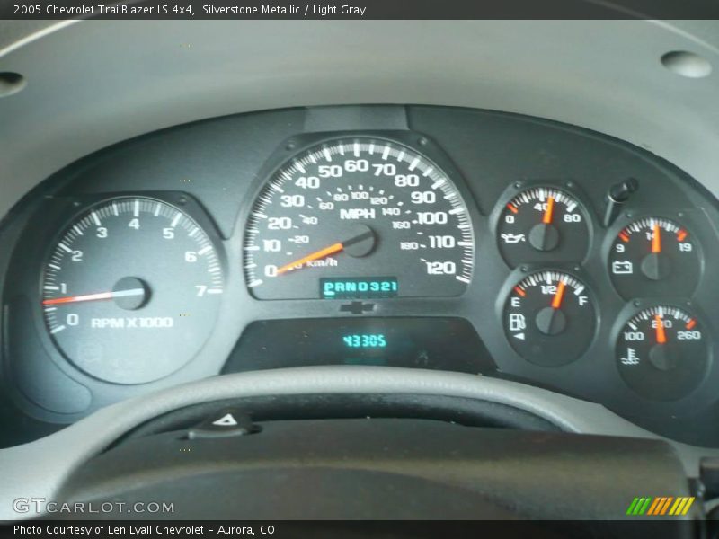 Silverstone Metallic / Light Gray 2005 Chevrolet TrailBlazer LS 4x4